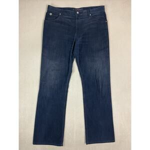 Alberto Pants Mens 36x34‎ Black Rock Corduroy Stretch Straight Leg Mid Rise